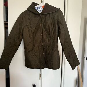 Barbour Green Utility Jacket Quilted Design